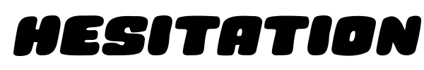 Hesitation font preview